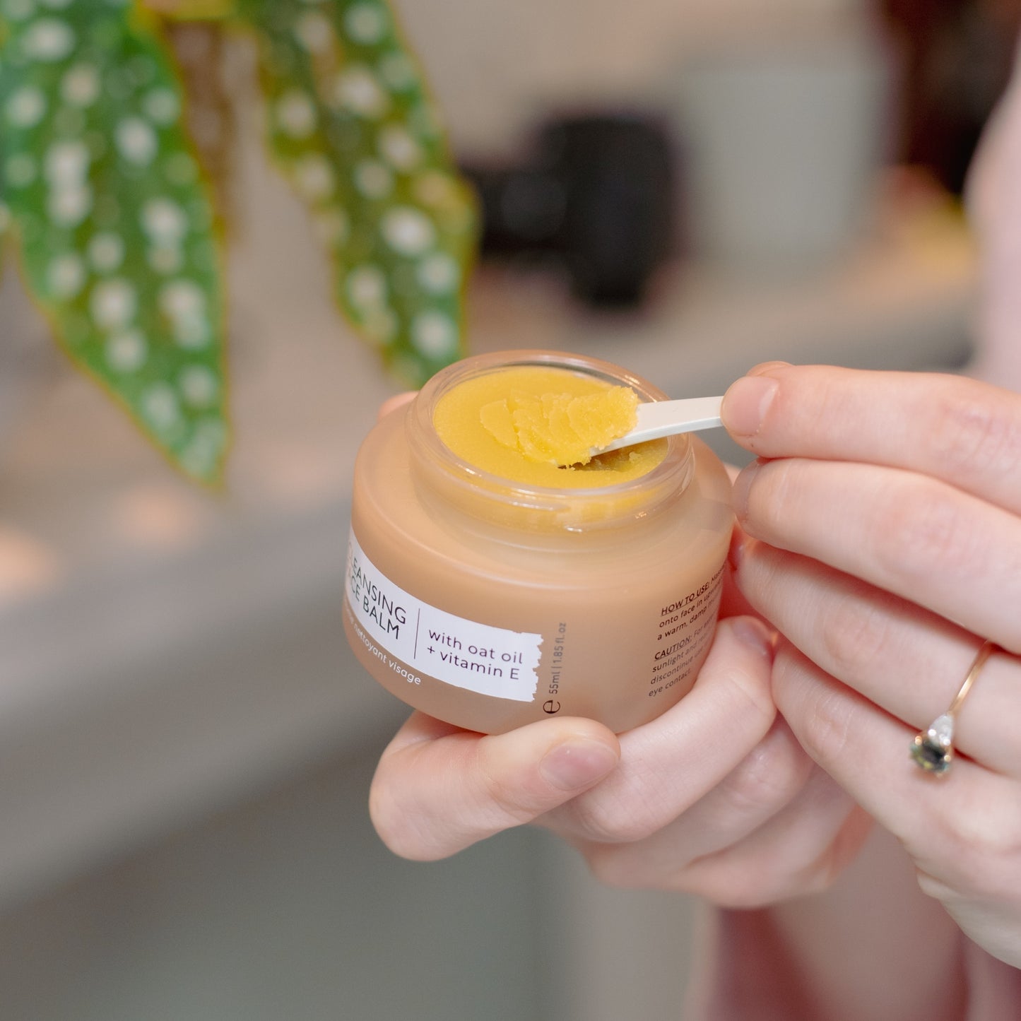 Natural Cleansing Balm Makeup Remover with Oat Oil + Vitamin E