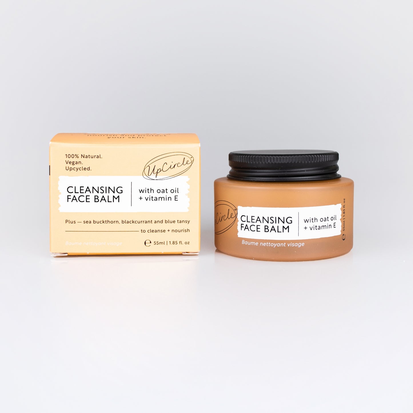 Natural Cleansing Balm Makeup Remover with Oat Oil + Vitamin E