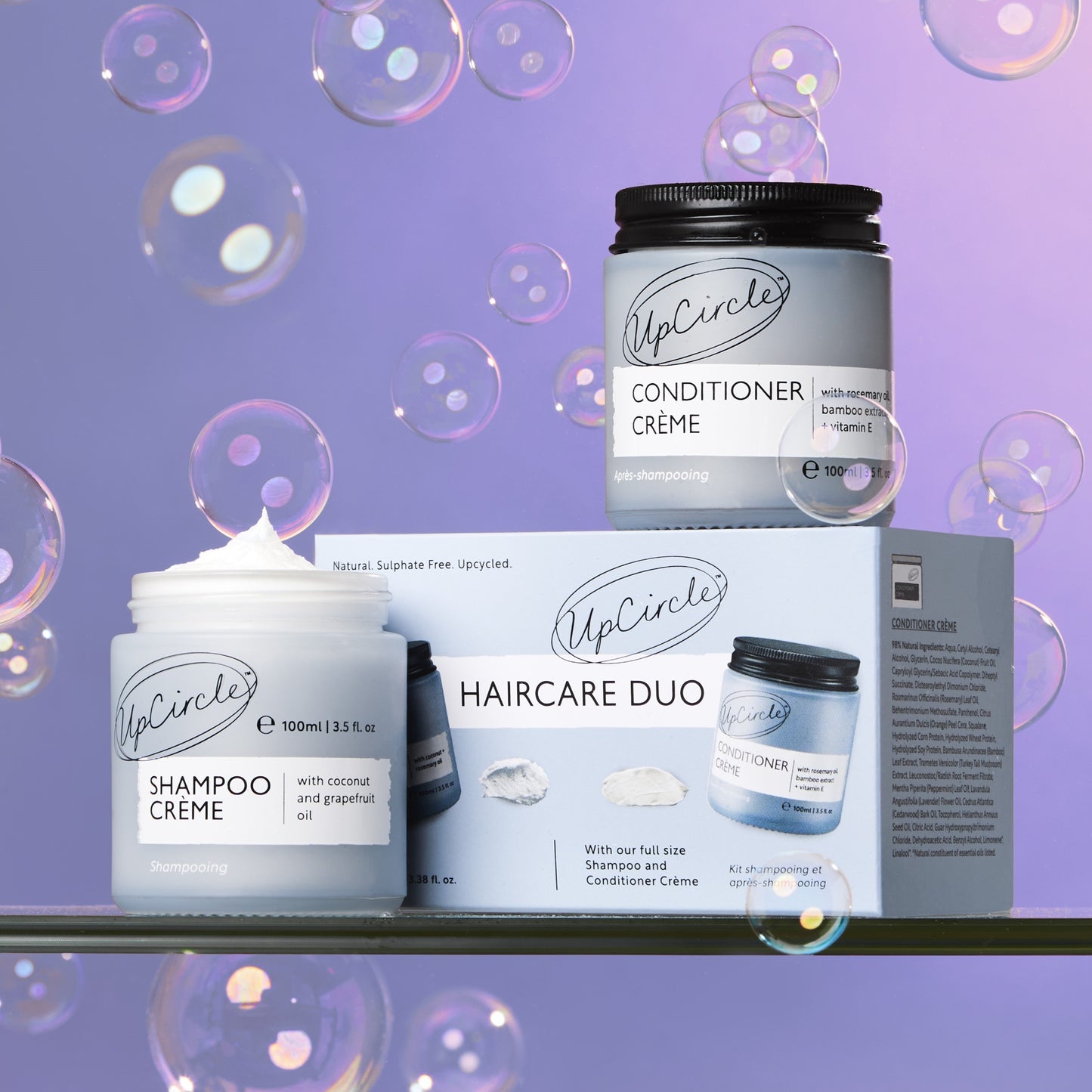 Vegan Hair Care Duo with Coconut, Rosemary + Grapefruit Oil