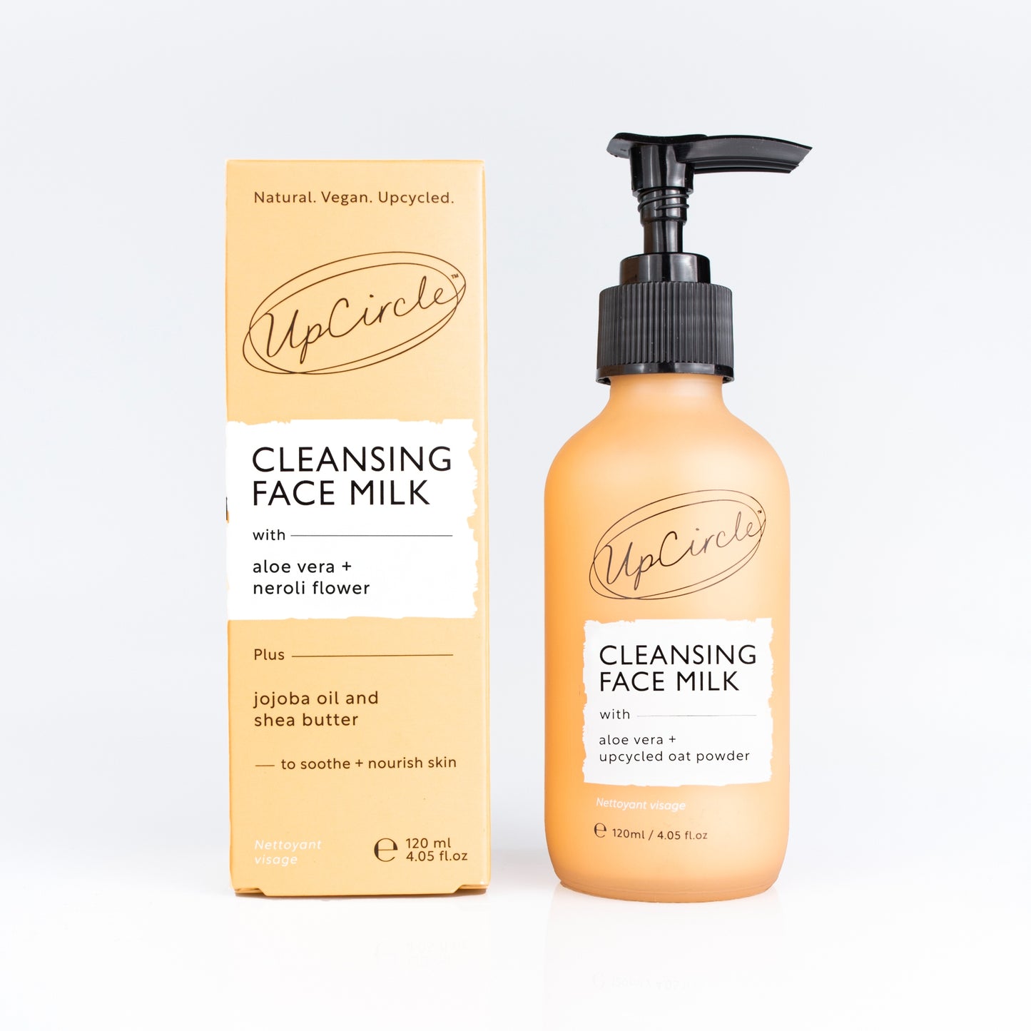 Cleansing Face Milk with Aloe Vera + upcycled Oat Powder