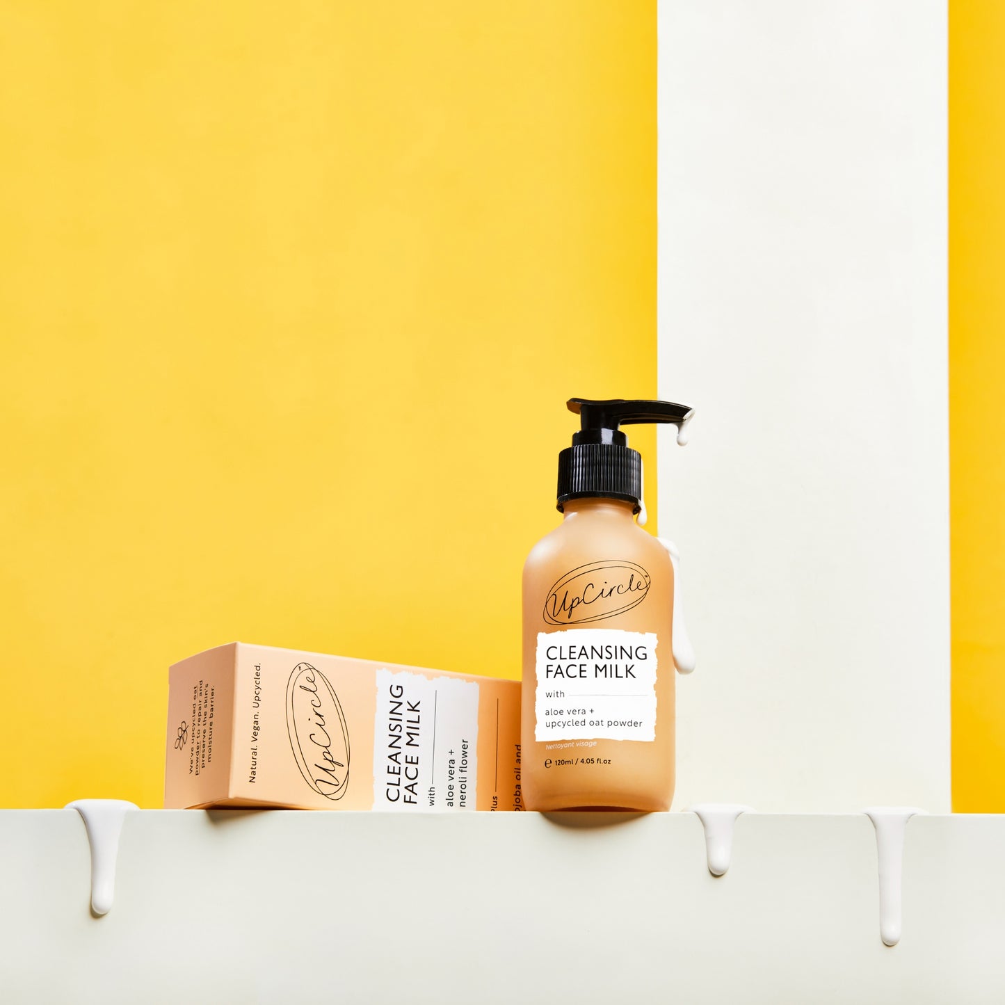 Cleansing Face Milk with Aloe Vera + upcycled Oat Powder