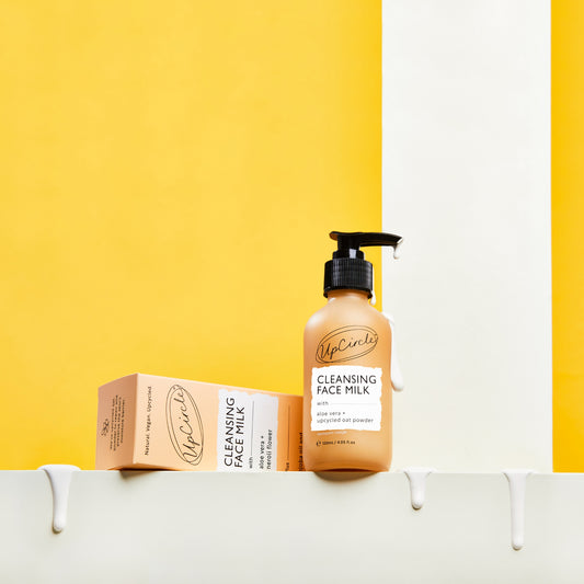 Cleansing Face Milk with Aloe Vera + upcycled Oat Powder