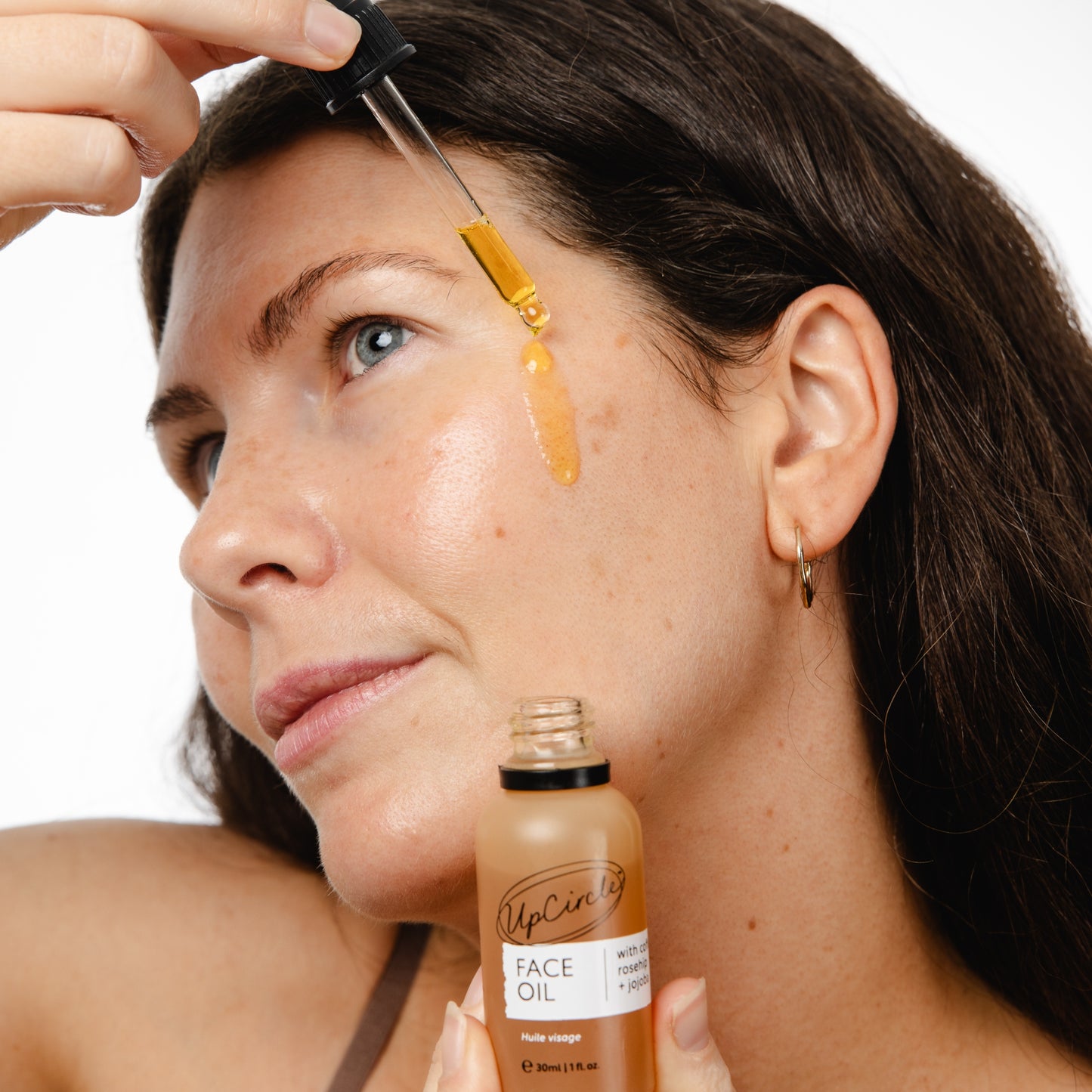 Collagen Boosting Organic Face Oil with Coffee, Rosehip + Jojoba