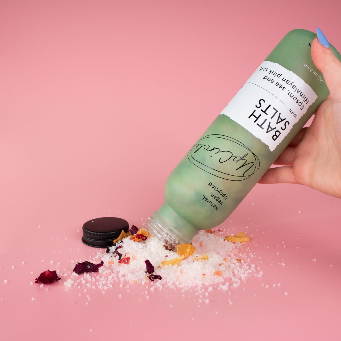 Eco Friendly Bath Salts with Epsom, Sea & Himalayan Pink Salts