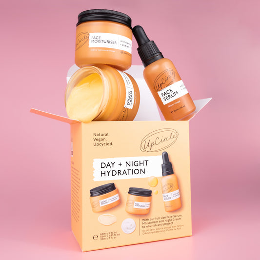 Eco Friendly Vegan Skincare Gift - Day + Night Hydration Set