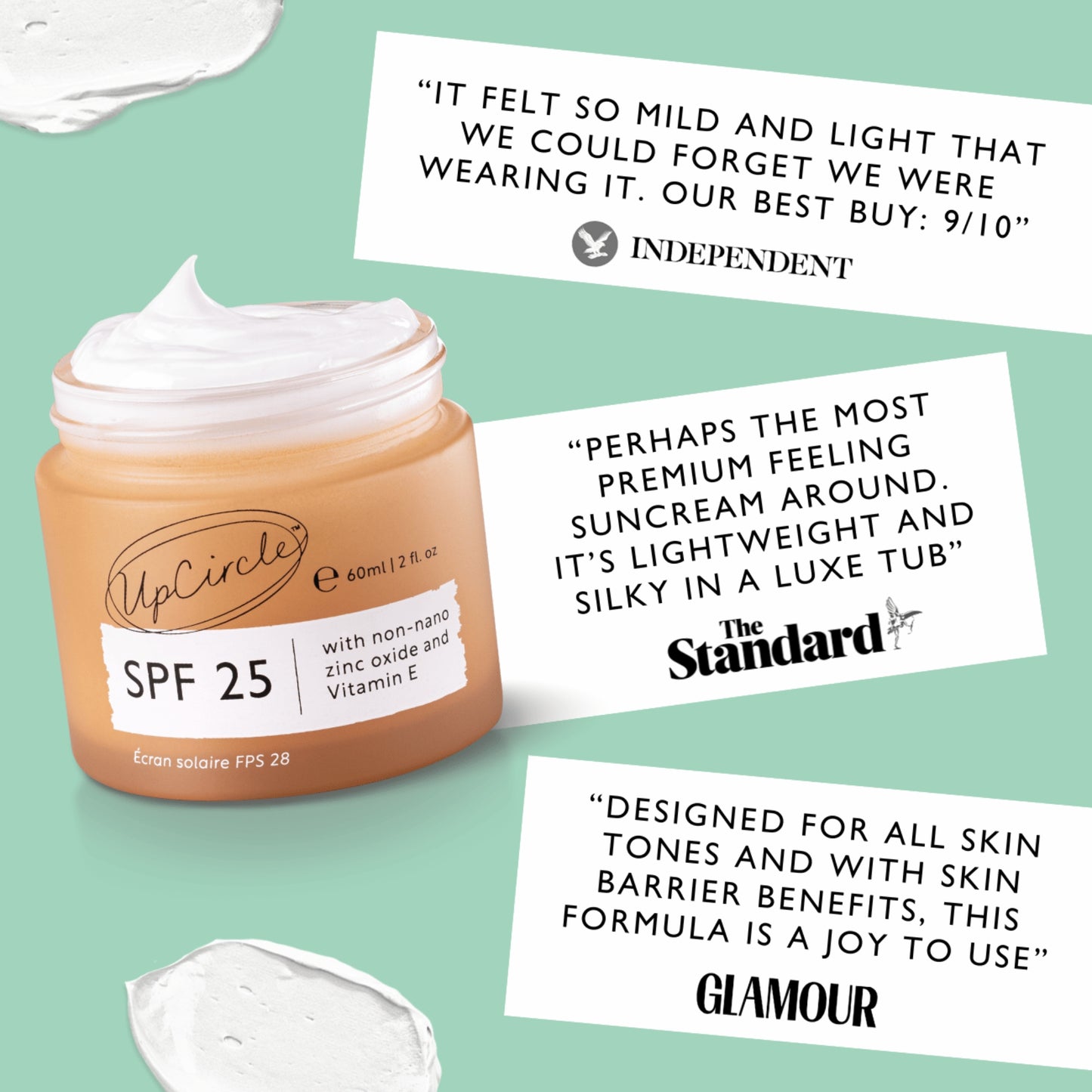 SPF 25 Mineral Sunscreen - Reef Safe & Vegan Eco Friendly Cream
