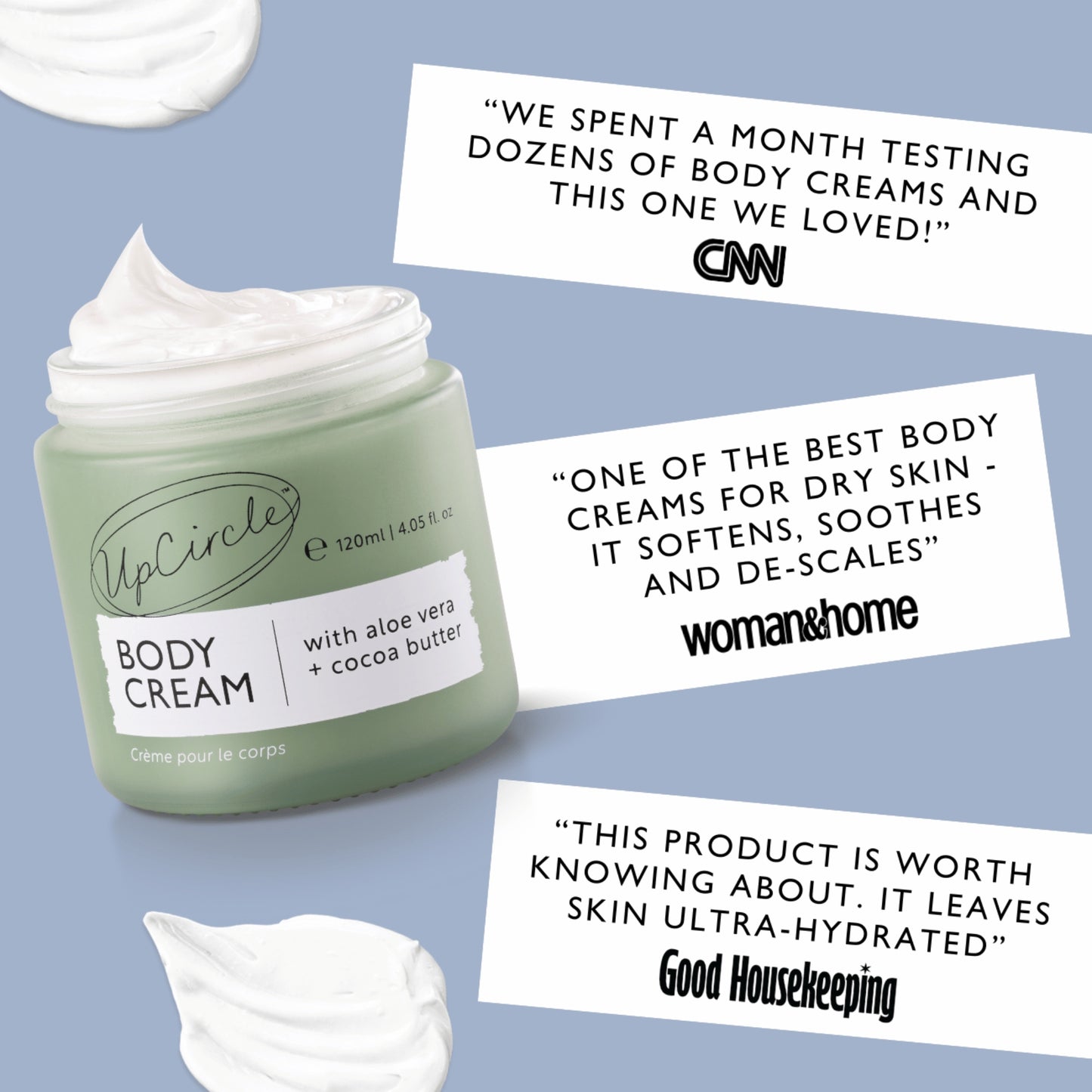 Vegan Body Cream with Aloe Vera & Cocoa Butter for Dry Skin